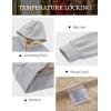 imageMAGCOMSEN Mens Zip Up Hoodie Sherpa Lined Hooded Sweatshirt Winter Heavyweight Hoodies Warm Thick Fleece JacketLight Grey
