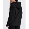 imageMAGCOMSEN Oversized Hoodies for Women Fleece Pullover Sweatshirts Warm Cozy Sweaters Workout Winter Fall HoodieBlack