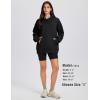 imageMAGCOMSEN Oversized Hoodies for Women Fleece Pullover Sweatshirts Warm Cozy Sweaters Workout Winter Fall HoodieBlack