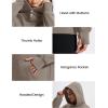 imageMAGCOMSEN Oversized Hoodies for Women Fleece Pullover Sweatshirts Warm Cozy Sweaters Workout Winter Fall HoodieCoffee Grey