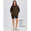 imageMAGCOMSEN Oversized Hoodies for Women Fleece Pullover Sweatshirts Warm Cozy Sweaters Workout Winter Fall HoodieDark Brown