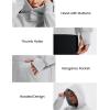 imageMAGCOMSEN Oversized Hoodies for Women Fleece Pullover Sweatshirts Warm Cozy Sweaters Workout Winter Fall HoodieLight Grey