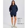 imageMAGCOMSEN Oversized Hoodies for Women Fleece Pullover Sweatshirts Warm Cozy Sweaters Workout Winter Fall HoodieNavy