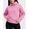 imageMAGCOMSEN Oversized Hoodies for Women Fleece Pullover Sweatshirts Warm Cozy Sweaters Workout Winter Fall HoodiePink