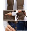 imageMAGCOMSEN Womens Cropped Puffer Vest Lightweight Zip Up Stand Collar Winter Fashion Outerwear Sleeveless Padded GiletDarkbrown