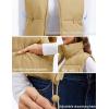 imageMAGCOMSEN Womens Cropped Puffer Vest Lightweight Zip Up Stand Collar Winter Fashion Outerwear Sleeveless Padded GiletDarkkhaki