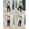imageMAGCOMSEN Womens Cropped Puffer Vest Lightweight Zip Up Stand Collar Winter Fashion Outerwear Sleeveless Padded GiletDarkkhaki