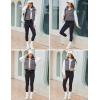 imageMAGCOMSEN Womens Cropped Puffer Vest Lightweight Zip Up Stand Collar Winter Fashion Outerwear Sleeveless Padded GiletGreypurple