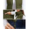 imageMAGCOMSEN Womens Cropped Puffer Vest Lightweight Zip Up Stand Collar Winter Fashion Outerwear Sleeveless Padded GiletOlivegreen