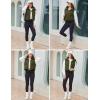 imageMAGCOMSEN Womens Cropped Puffer Vest Lightweight Zip Up Stand Collar Winter Fashion Outerwear Sleeveless Padded GiletOlivegreen