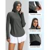 imageMAGCOMSEN Womens UPF 50 Sun Protection Hoodie Long Sleeve Lightweight Quick Dry Shirt Athletic Outdoor Fishing HikingDark Gray