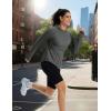 imageMAGCOMSEN Womens UPF 50 Sun Protection Hoodie Long Sleeve Lightweight Quick Dry Shirt Athletic Outdoor Fishing HikingDark Gray