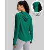 imageMAGCOMSEN Womens UPF 50 Sun Protection Hoodie Long Sleeve Lightweight Quick Dry Shirt Athletic Outdoor Fishing HikingEmerald Green