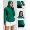 imageMAGCOMSEN Womens UPF 50 Sun Protection Hoodie Long Sleeve Lightweight Quick Dry Shirt Athletic Outdoor Fishing HikingEmerald Green