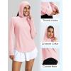 imageMAGCOMSEN Womens UPF 50 Sun Protection Hoodie Long Sleeve Lightweight Quick Dry Shirt Athletic Outdoor Fishing HikingLight Pink