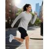 imageMAGCOMSEN Womens UPF 50 Sun Protection Hoodie Long Sleeve Lightweight Quick Dry Shirt Athletic Outdoor Fishing HikingLiight Gray