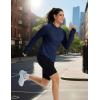 imageMAGCOMSEN Womens UPF 50 Sun Protection Hoodie Long Sleeve Lightweight Quick Dry Shirt Athletic Outdoor Fishing HikingNavy