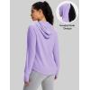 imageMAGCOMSEN Womens UPF 50 Sun Protection Hoodie Long Sleeve Lightweight Quick Dry Shirt Athletic Outdoor Fishing HikingTaro Purple
