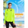 imageMAGCOMSEN Womens UPF 80 Sun Protection Hoodie Long Sleeve Hiking Fishing Lightweight UV Rashguard with Thumb HoleF Green