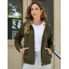 imageMAGCOMSEN Womens Zip Up Hoodies Sherpa Fleece Lined Sweatshirts Hooded Winter Coat Thick Warm Jackets Casual Cold WeatherArmy Green