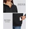 imageMAGCOMSEN Womens Zip Up Hoodies Sherpa Fleece Lined Sweatshirts Hooded Winter Coat Thick Warm Jackets Casual Cold WeatherBlack