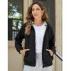 imageMAGCOMSEN Womens Zip Up Hoodies Sherpa Fleece Lined Sweatshirts Hooded Winter Coat Thick Warm Jackets Casual Cold WeatherBlack