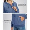 imageMAGCOMSEN Womens Zip Up Hoodies Sherpa Fleece Lined Sweatshirts Hooded Winter Coat Thick Warm Jackets Casual Cold WeatherBlue