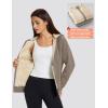 imageMAGCOMSEN Womens Zip Up Hoodies Sherpa Fleece Lined Sweatshirts Hooded Winter Coat Thick Warm Jackets Casual Cold WeatherCoffee Gray