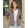 imageMAGCOMSEN Womens Zip Up Hoodies Sherpa Fleece Lined Sweatshirts Hooded Winter Coat Thick Warm Jackets Casual Cold WeatherCoffee Gray