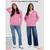 imageMAGCOMSEN Womens Zip Up Hoodies Sherpa Fleece Lined Sweatshirts Hooded Winter Coat Thick Warm Jackets Casual Cold WeatherHot Pink