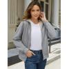 imageMAGCOMSEN Womens Zip Up Hoodies Sherpa Fleece Lined Sweatshirts Hooded Winter Coat Thick Warm Jackets Casual Cold WeatherLight Gray