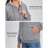 imageMAGCOMSEN Womens Zip Up Hoodies Sherpa Fleece Lined Sweatshirts Hooded Winter Coat Thick Warm Jackets Casual Cold WeatherLight Gray