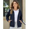 imageMAGCOMSEN Womens Zip Up Hoodies Sherpa Fleece Lined Sweatshirts Hooded Winter Coat Thick Warm Jackets Casual Cold WeatherNavy