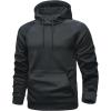 imageMAGCOMSEN Mens Hoodies Fleece Lined Casual Athletic Sweatshirts Pullover with Kangaroo PocketDark Grey