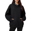 imageMAGCOMSEN Oversized Hoodies for Women Fleece Pullover Sweatshirts Warm Cozy Sweaters Workout Winter Fall HoodieBlack