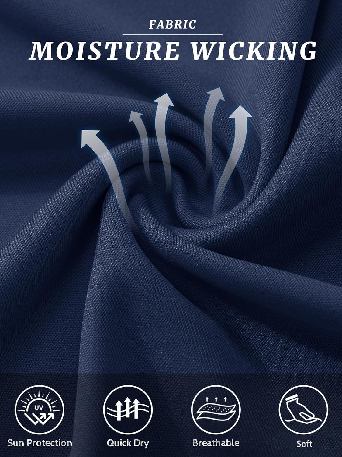 imageMAGCOMSEN 2 Pack Mens Short Sleeve Dry Fit Athletic Shirts UPF 50 Running Gym Workout Tops Moisture Wicking Cooling ShirtsBlackFlgreen