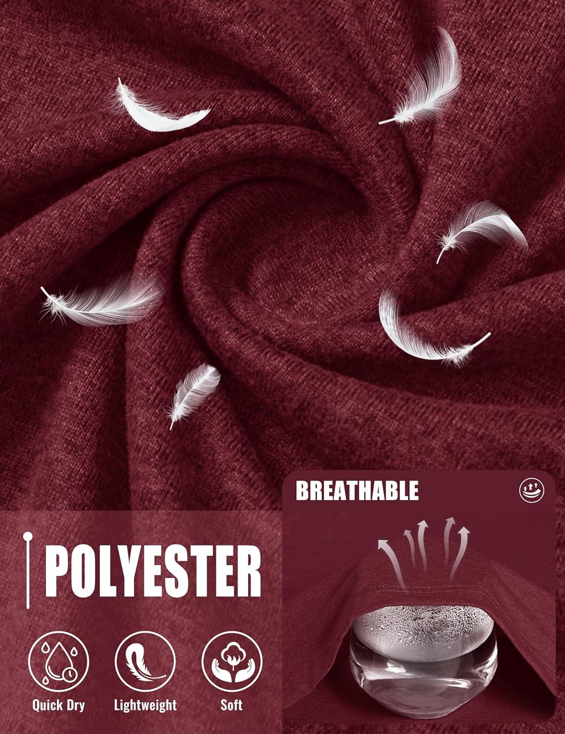 imageMAGCOMSEN Mens Dry Fit Workout Shirts Short Sleeve Tee Shirts Moisture Wicking Athletic Running Performence TshirtsWine