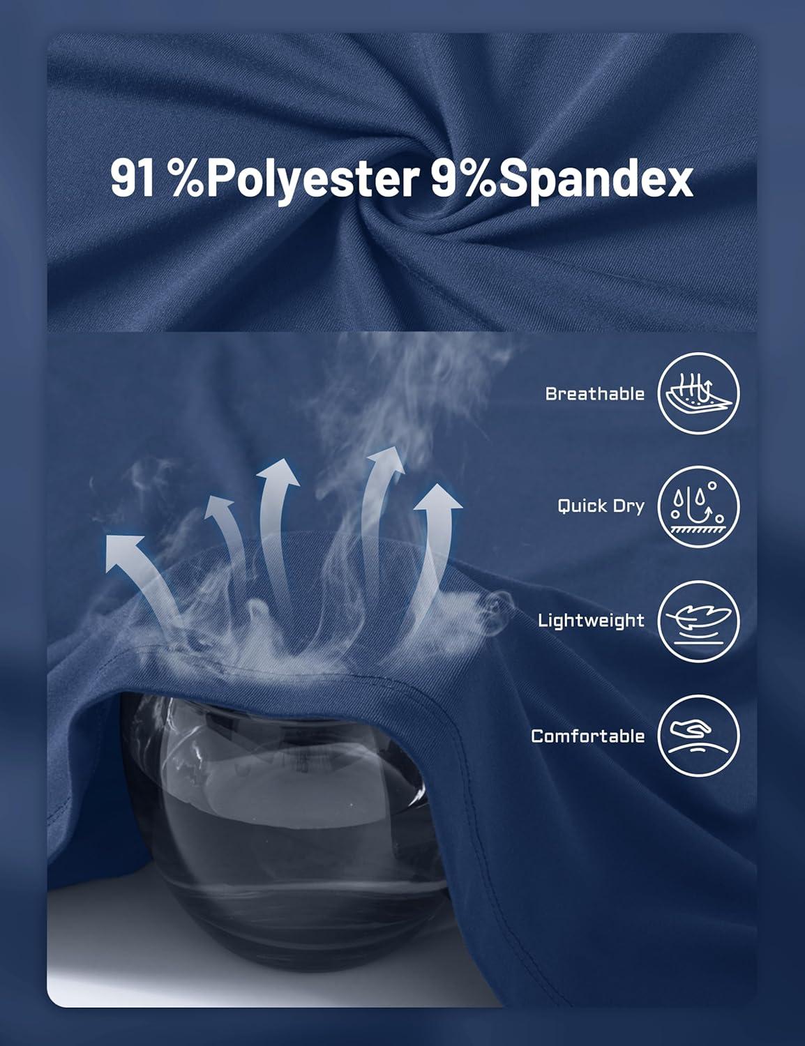 imageMAGCOMSEN Mens UPF 50 Sun Protection Shirts Long Sleeve Quick Dry UV SPF Rash Guard Fishing Running Swim AthleticBlue Grey