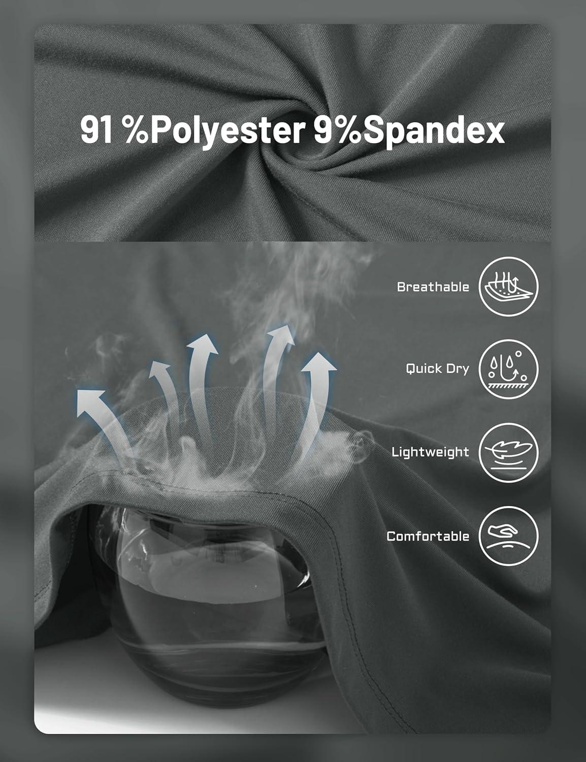 imageMAGCOMSEN Mens UPF 50 Sun Protection Shirts Long Sleeve Quick Dry UV SPF Rash Guard Fishing Running Swim AthleticDark Grey