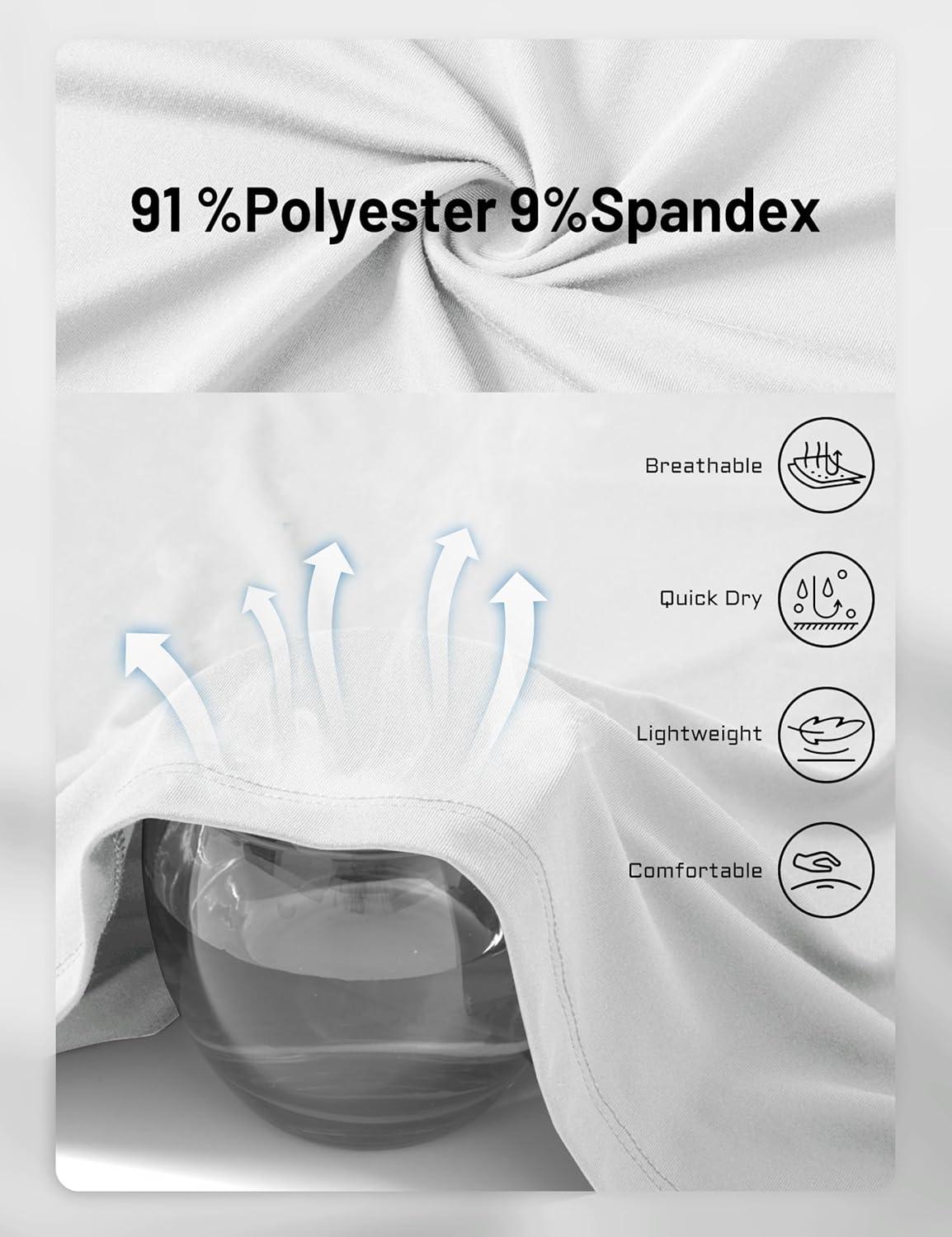 imageMAGCOMSEN Mens UPF 50 Sun Protection Shirts Long Sleeve Quick Dry UV SPF Rash Guard Fishing Running Swim AthleticWhite