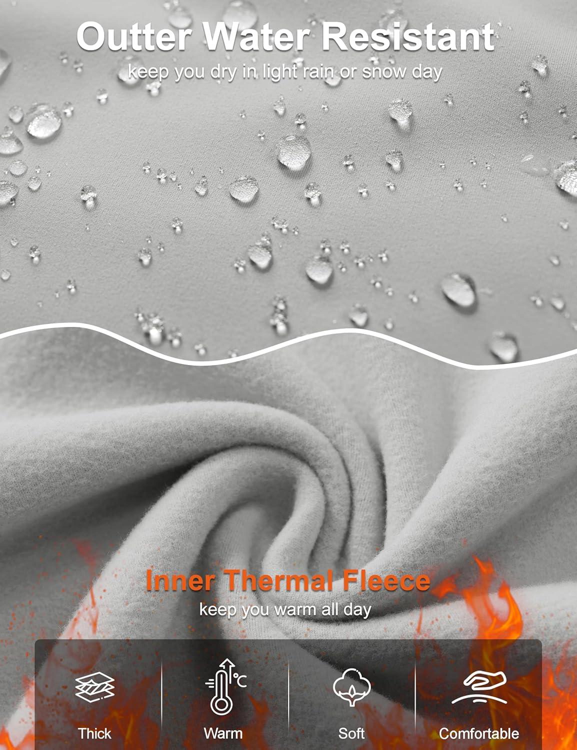 imageMAGCOMSEN Thermal Shirts for Women Mock Turtneck Long Sleeve Tops Fleece Pullover Workout Running Winter Base LayerLightgrey