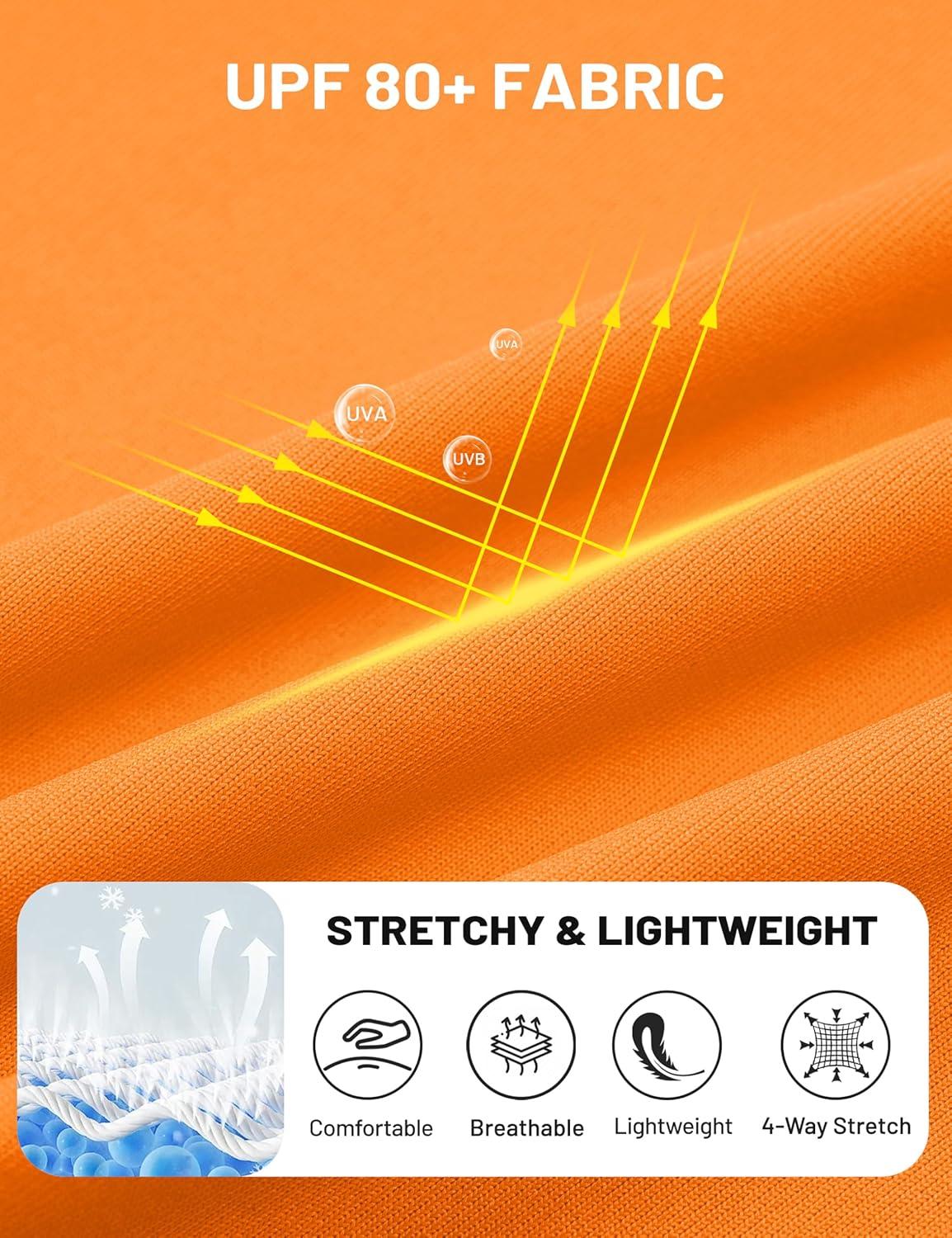 imageMAGCOMSEN Womens Athletic Racerback Tank Tops Quick Dry Racer Back Workout Tanks Moisture Wicking Upf50 Exercise ActiveFluorescent Orange