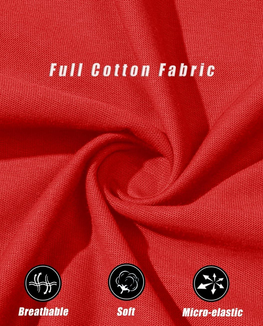 imageMAGCOMSEN Womens Cotton T Shirt VNeck Short Sleeve Shirt ClassicFit Casual Breathable Tee Summer Basic TopsAtomato Red