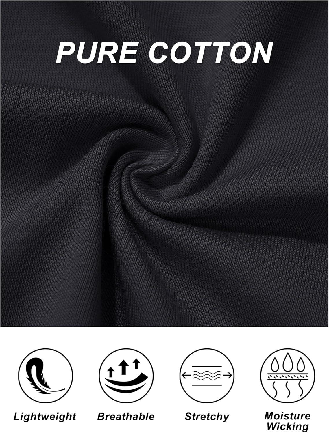 imageMAGCOMSEN Womens Cotton TShirts ShortSleeve Shirts CrewNeck Tops ClassicFit Breathable Casual Summer TeesA1black