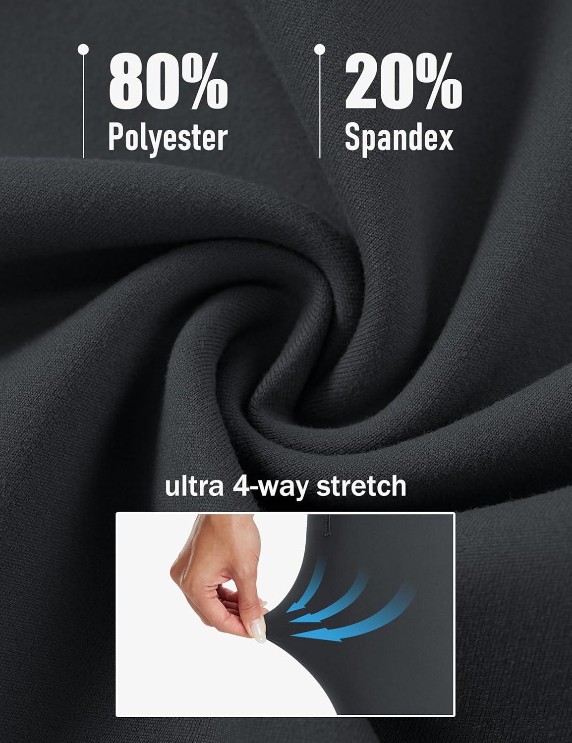 imageMAGCOMSEN Womens Flare Yoga Leggings High Waisted Bootcut Pants with Pockets Tummy Control Work Dress Bell Bottom PantsDark Grey