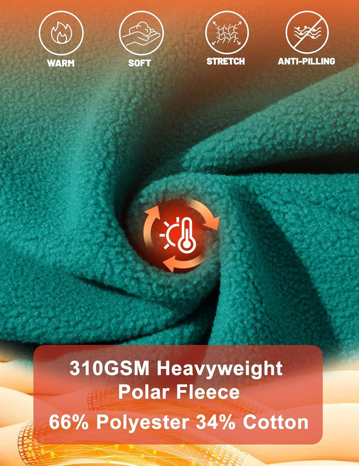 imageMAGCOMSEN Womens Fleece Lined Sweatshirt Crewneck Cotton Pullover Fall Winter Casual Long Sleeve Warm Soft TopsEmerald Green