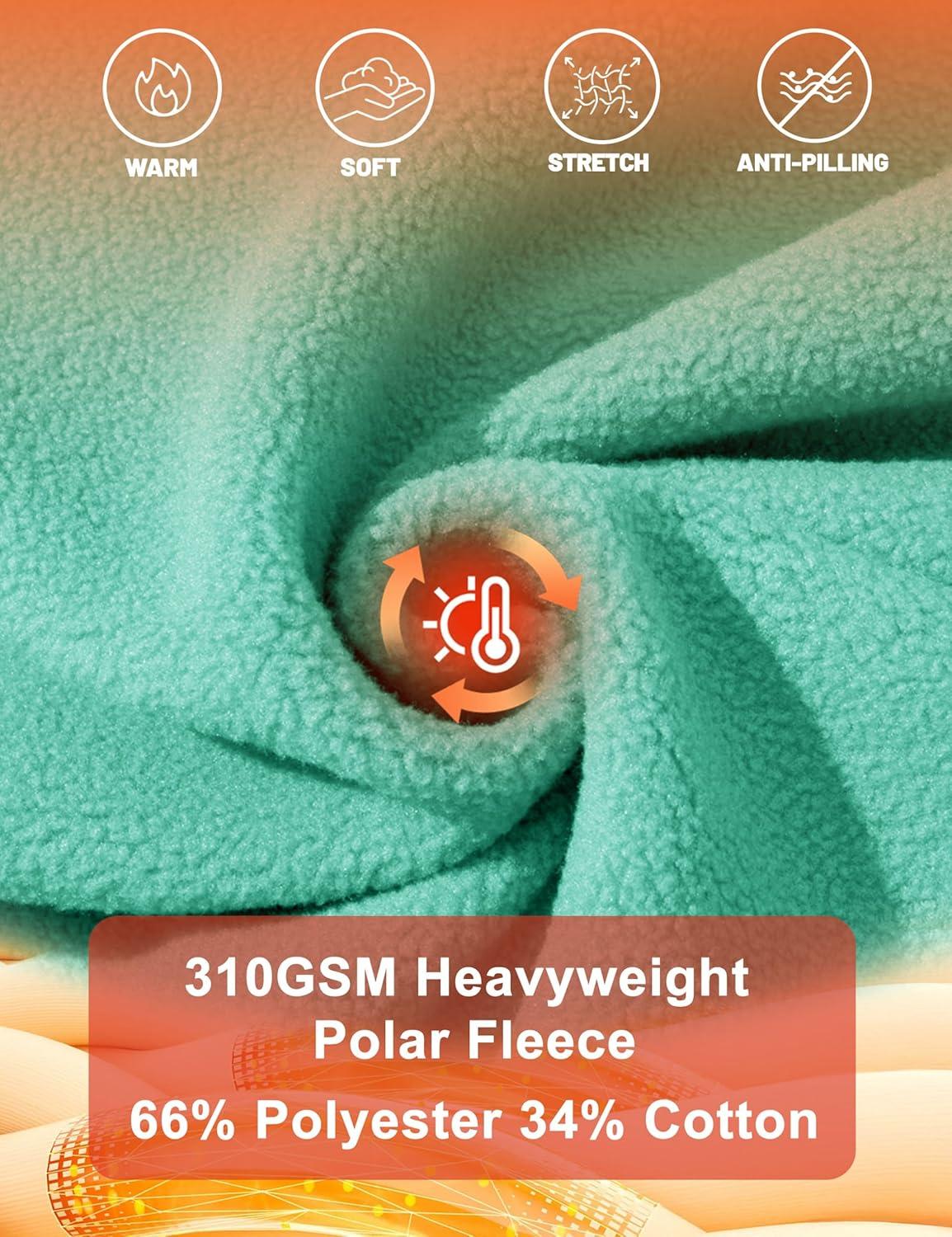 imageMAGCOMSEN Womens Fleece Lined Sweatshirt Crewneck Cotton Pullover Fall Winter Casual Long Sleeve Warm Soft TopsMint Green