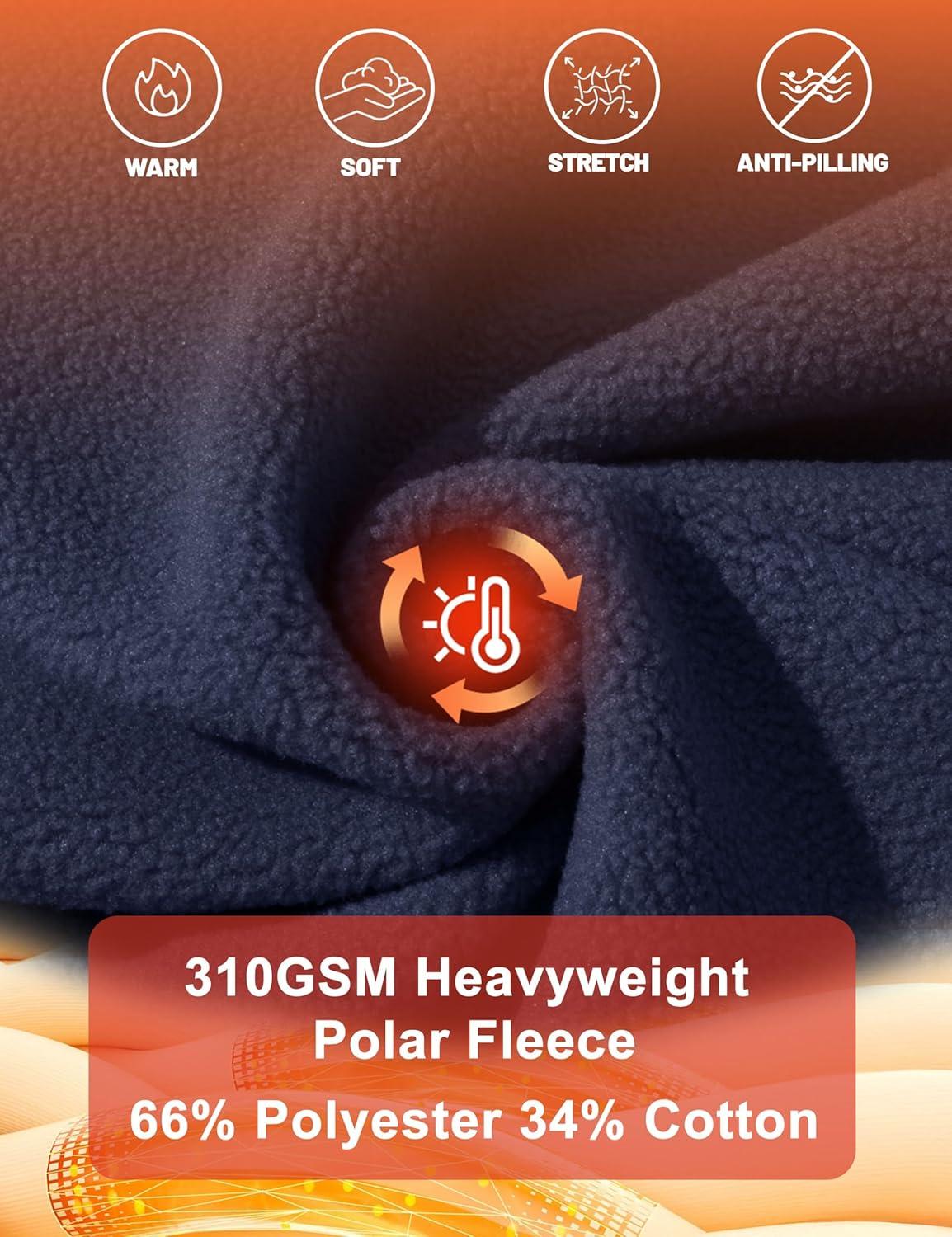 imageMAGCOMSEN Womens Fleece Lined Sweatshirt Crewneck Cotton Pullover Fall Winter Casual Long Sleeve Warm Soft TopsNavy