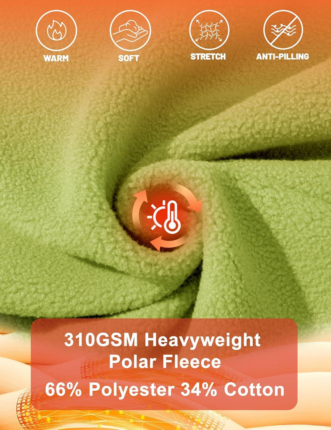 imageMAGCOMSEN Womens Fleece Lined Sweatshirt Crewneck Cotton Pullover Fall Winter Casual Long Sleeve Warm Soft TopsOlive Green