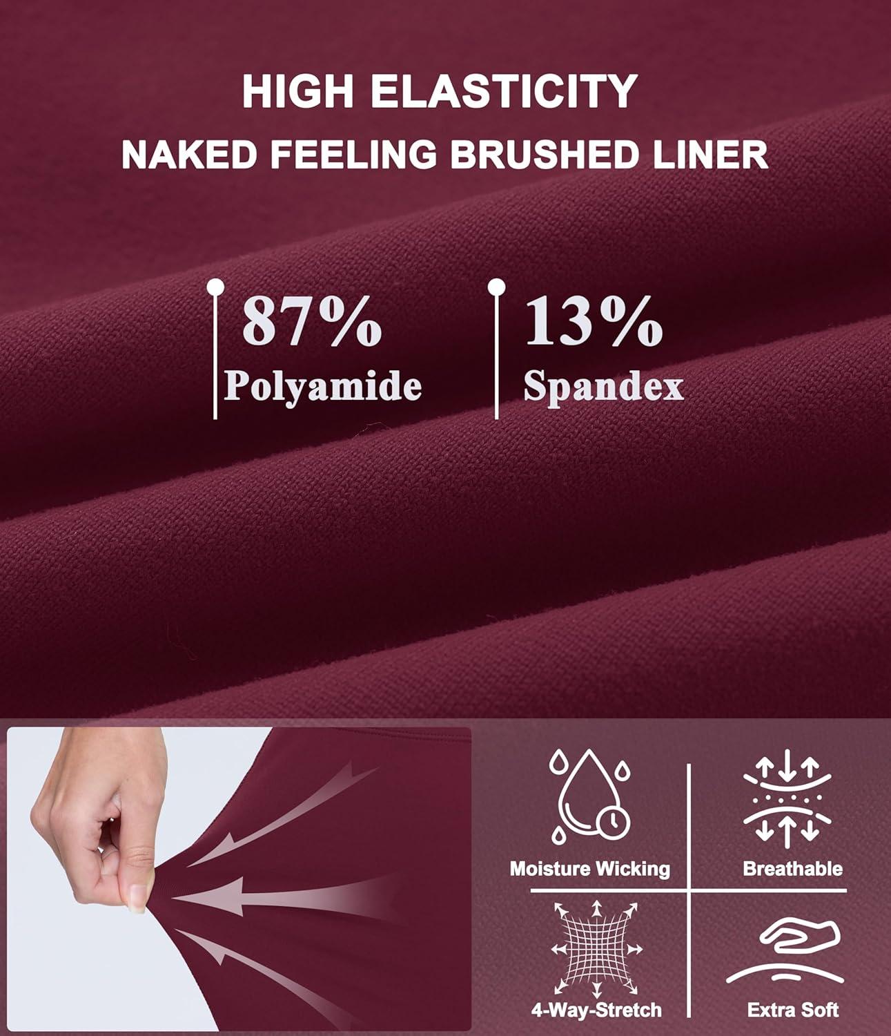 imageMAGCOMSEN Womens Joggers High Waisted Yoga Pants with Pockets Loose Leggings for Workout Athletic Lounge RunningWine Red